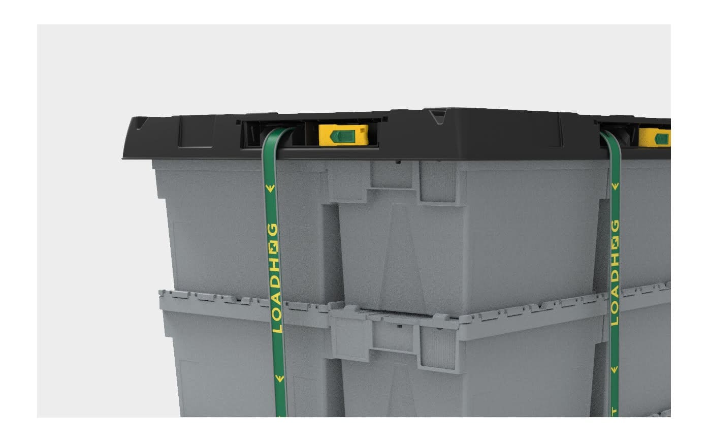 pallet lid on top of Loadhog totes