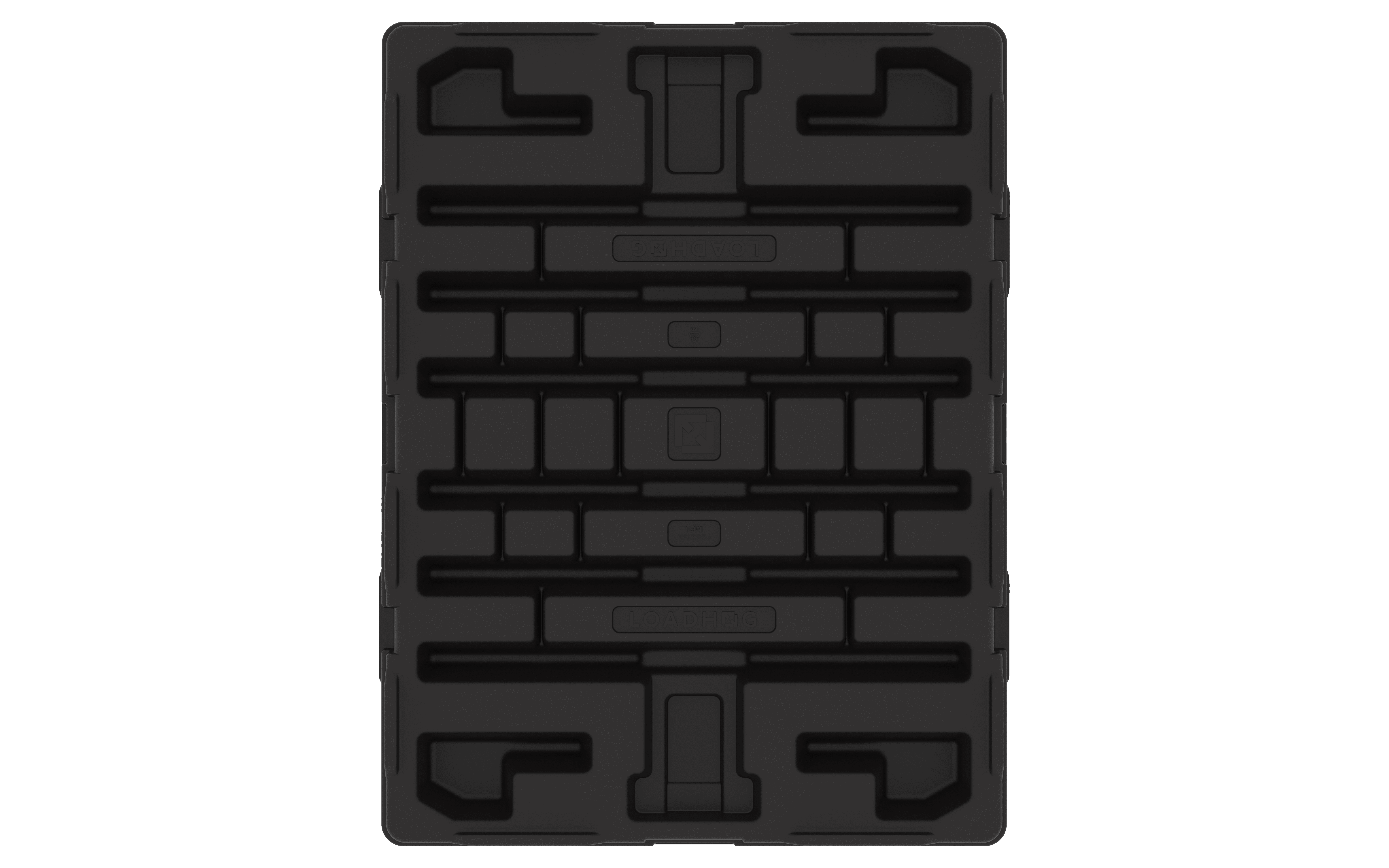 top of a stacking tray