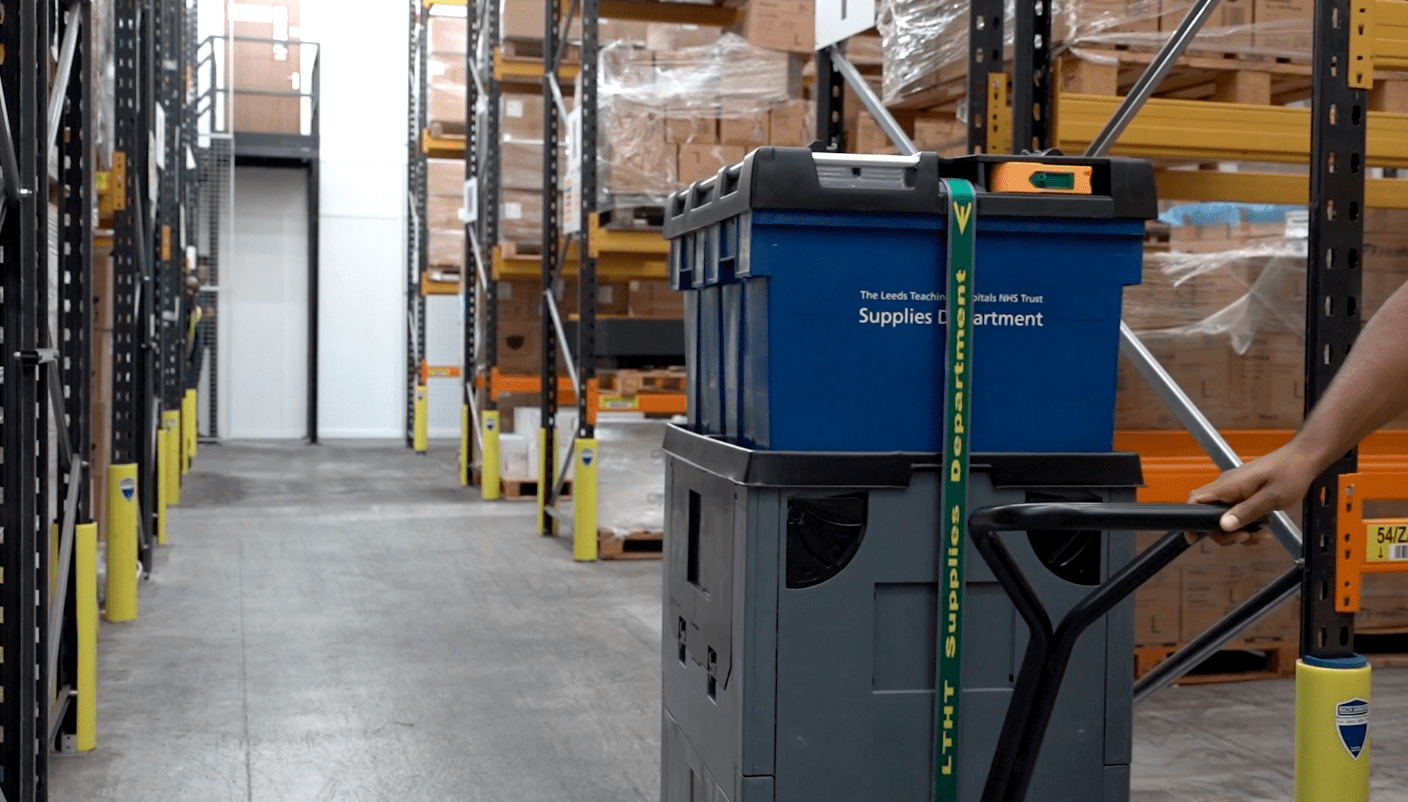 NHS supply chain using sustainable logistics packaging