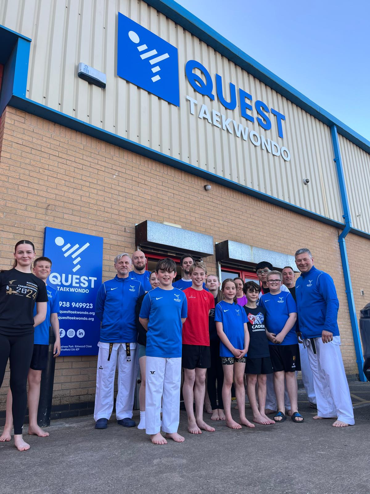 new sign for Quest Taekwondon sponsored by Loadhog